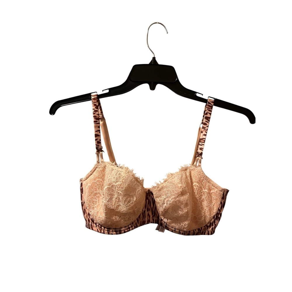 Victoria's Secret Bra Dream Angels Push-up Without Padding Animal-Print‎ 34DDD